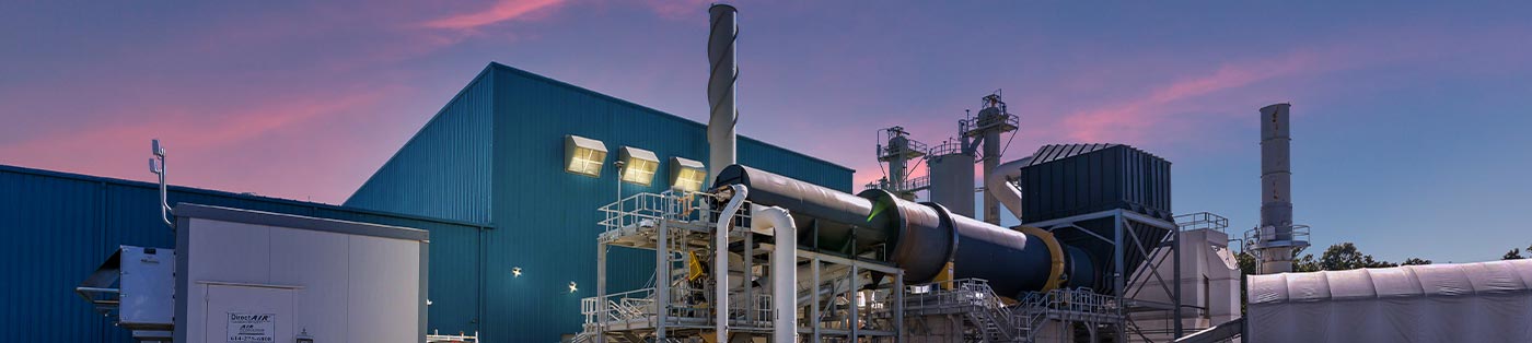 outside the chlorox factory at dusk in berkeley county, wv